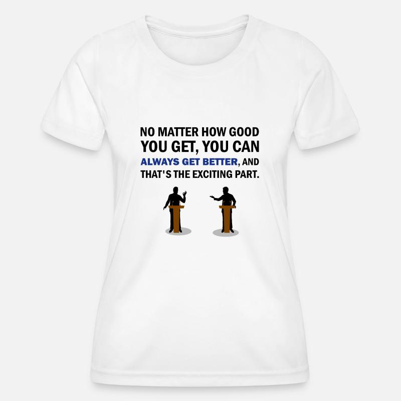 debate - Women's Functional T-Shirt - white