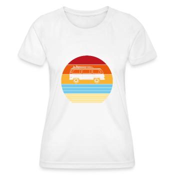 Cadeau Rétro Vintage Old voiture - T-shirt sport Femme - blanc - Devant - AI Model Female 172 dark (172cm)