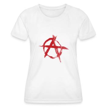Anarchie - T-shirt sport Femme - blanc - Devant - AI Model Female 172 dark (172cm)