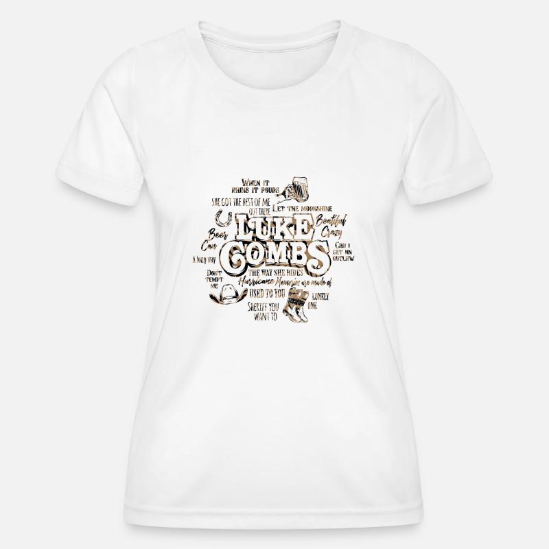 Combs Songs 3 - Women's Functional T-Shirt - white