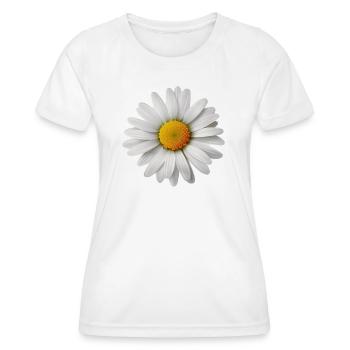Gänseblümchen, Blume, Frühling, Sommer, Garten, - Frauen Funktions-T-Shirt - Weiß - Vorne - AI Model Female 172 dark (172cm)