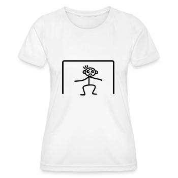 Goalkeeper Goal - Women's Functional T-Shirt - white - Front - AI Model Female 172 dark (172cm)