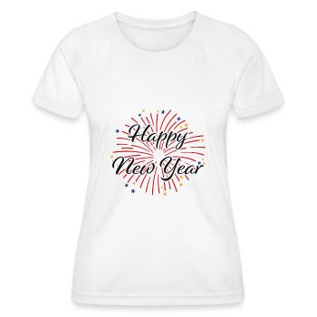 Happy New Year - Frauen Funktions-T-Shirt - Weiß - Vorne - AI Model Female 172 dark (172cm)