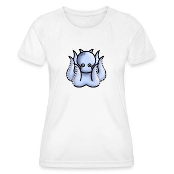 little cute light blue octopus - Women's Functional T-Shirt - white - Front - AI Model Female 172 dark (172cm)
