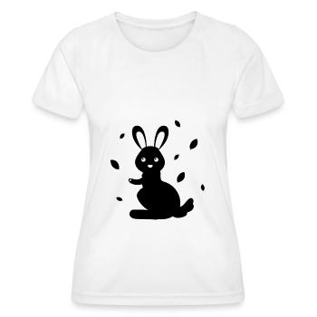 Rabbit - Rabbit Nature Easter - Women's Functional T-Shirt - white - Front - AI Model Female 172 dark (172cm)