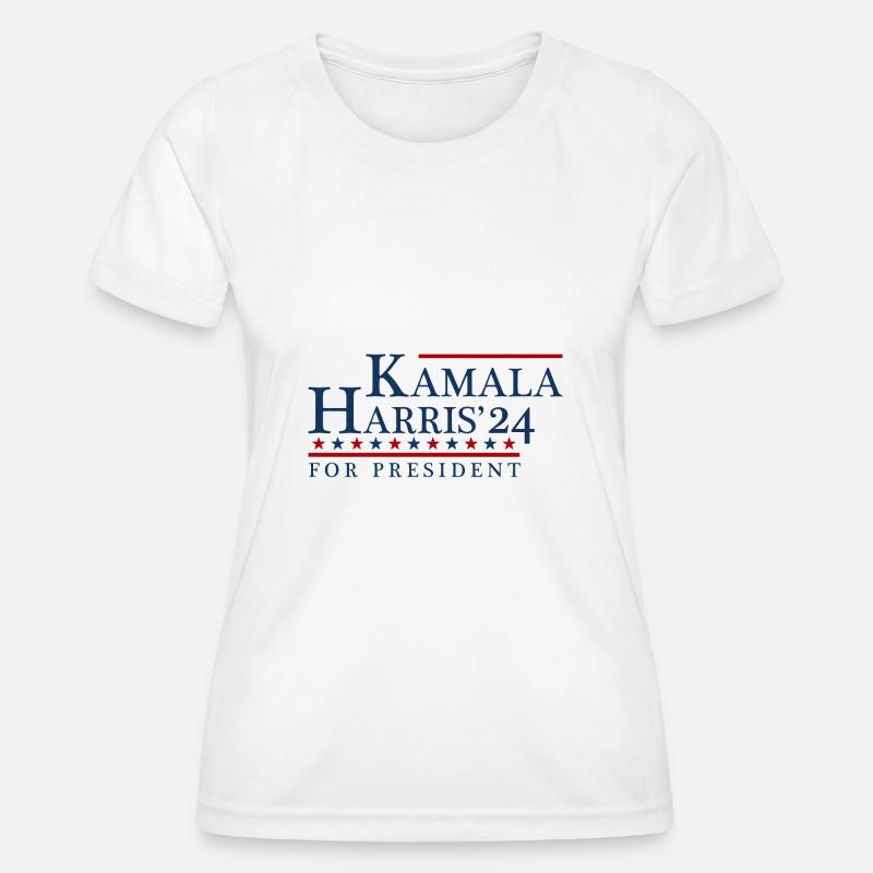Kamala Harris 2024 - Women's Functional T-Shirt - white