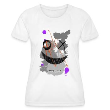 Happy Me - Carpe Diem - T-shirt sport Femme - blanc - Devant - AI Model Female 172 dark (172cm)