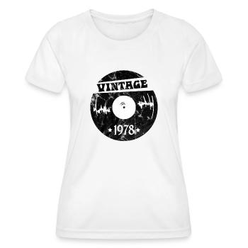 Millésime 1978 - T-shirt sport Femme - blanc - Devant - AI Model Female 172 dark (172cm)