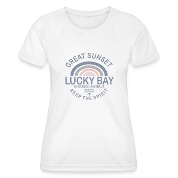 LUCKY BAY - Women's Functional T-Shirt - white - Front - AI Model Female 172 dark (172cm)