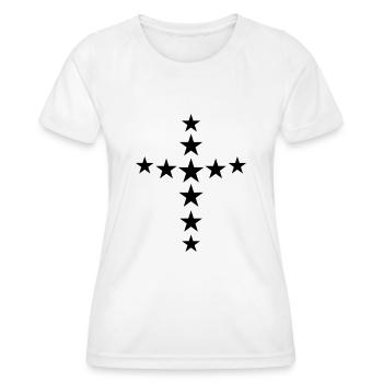 star cross - T-shirt sport Femme - blanc - Devant - AI Model Female 172 dark (172cm)