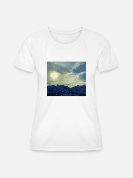 Montagnes suisses - Grindelwald - T-shirt sport Femme - blanc