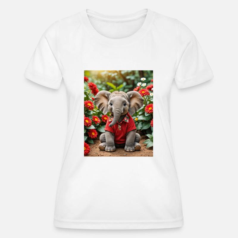 Elephant - Women's Functional T-Shirt - white