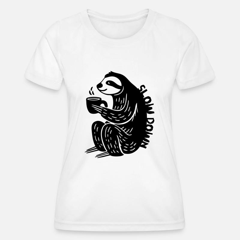 Slow Down - Women's Functional T-Shirt - white