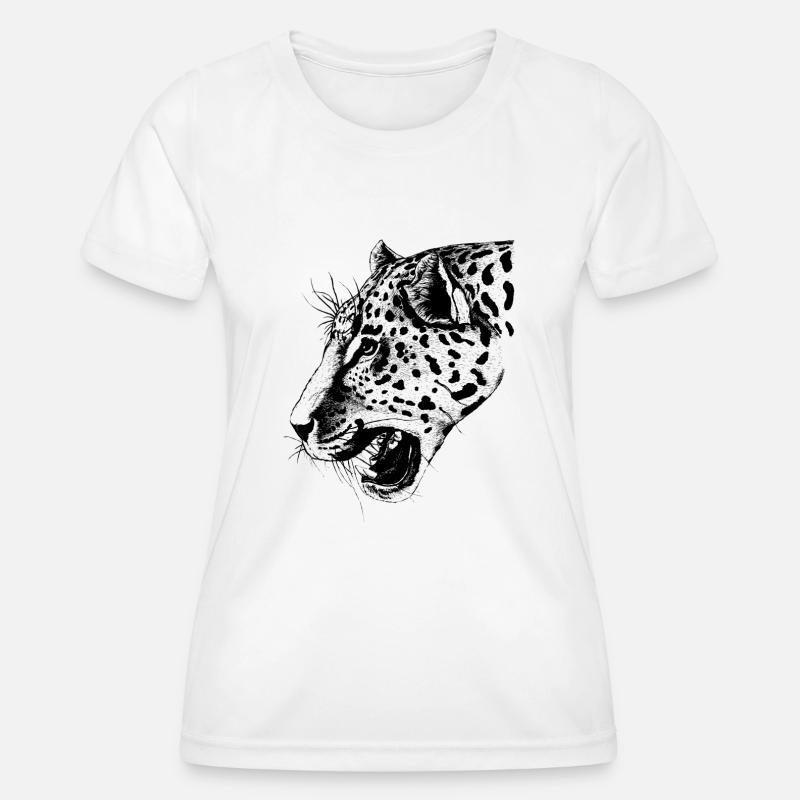 leopard - Women's Functional T-Shirt - white