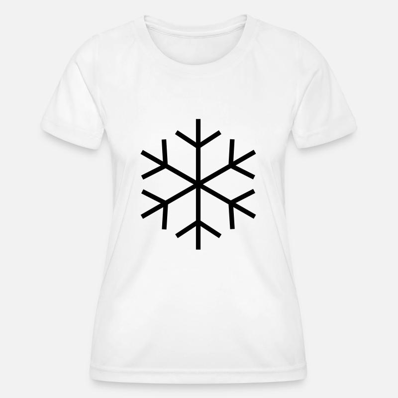 Symbol for cold / ice - Women's Functional T-Shirt - white