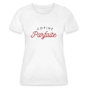 Copine parfaite - T-shirt sport Femme - blanc - Devant - AI Model Female 172 dark (172cm)