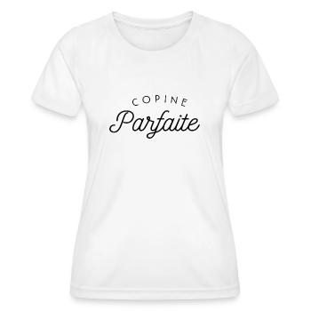 Copine parfaite - T-shirt sport Femme - blanc - Devant - AI Model Female 172 dark (172cm)