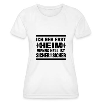 Rave Techno Beats ballern hard Bass Nachtschwärmer - Frauen Funktions-T-Shirt - Weiß - Vorne - AI Model Female 172 dark (172cm)