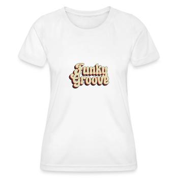 Funky Groove - T-shirt sport Femme - blanc - Devant - AI Model Female 172 dark (172cm)