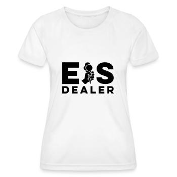 eis dealer eisverkäufer sommer - Frauen Funktions-T-Shirt - Weiß - Vorne - AI Model Female 172 dark (172cm)