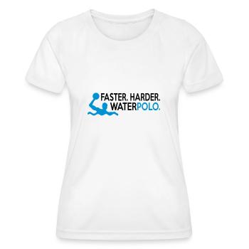 water polo - Frauen Funktions-T-Shirt - Weiß - Vorne - AI Model Female 172 dark (172cm)