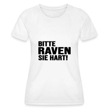 Rave Beats Techno ballern hard Bass Raveland - Frauen Funktions-T-Shirt - Weiß - Vorne - AI Model Female 172 dark (172cm)