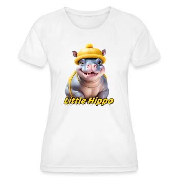 Hippopotamus - Women's Functional T-Shirt - white - Front - AI Model Female 172 dark (172cm)