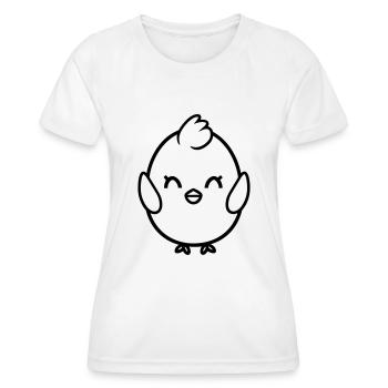 poussin - T-shirt sport Femme - blanc - Devant - AI Model Female 172 dark (172cm)