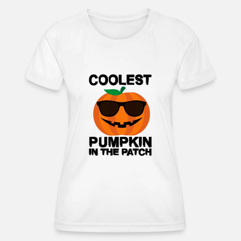 Coolest Pumpkin in the Patch - Women's Functional T-Shirt - white