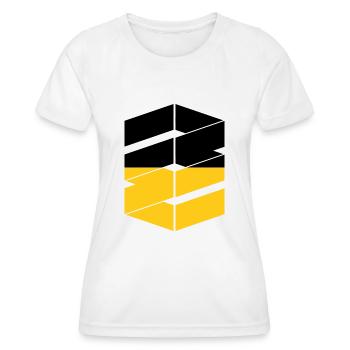 Flag of Baden Württemberg Heimat Stuttgart - Women's Functional T-Shirt - white - Front - AI Model Female 172 dark (172cm)