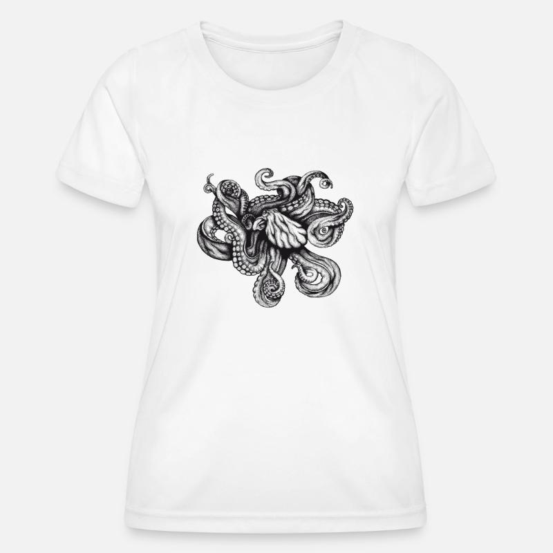 Octopus - Women's Functional T-Shirt - white