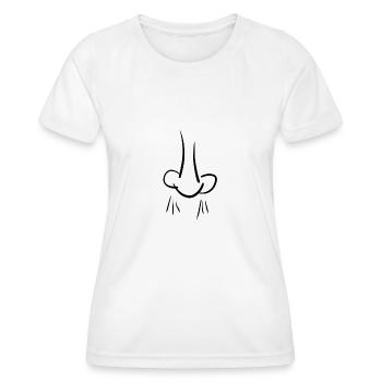odeur de nez - T-shirt sport Femme - blanc - Devant - AI Model Female 172 dark (172cm)