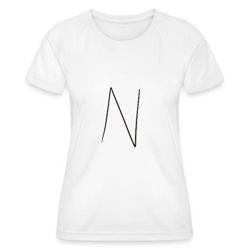 Letter Word - Women's Functional T-Shirt - white - Front - AI Model Female 172 dark (172cm)
