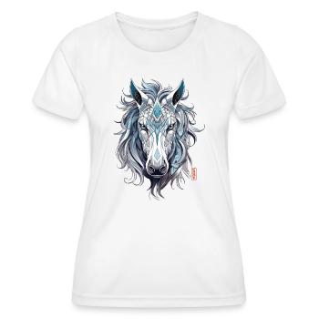 de cheval Animal - T-shirt sport Femme - blanc - Devant - AI Model Female 172 dark (172cm)