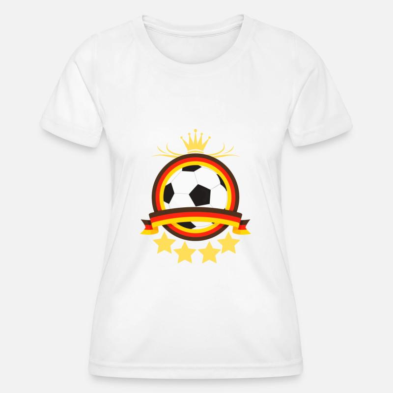 Germany jersey with crown - Women's Functional T-Shirt - white