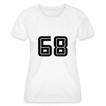 68 - T-shirt sport Femme - blanc - Devant - AI Model Female 172 dark (172cm)