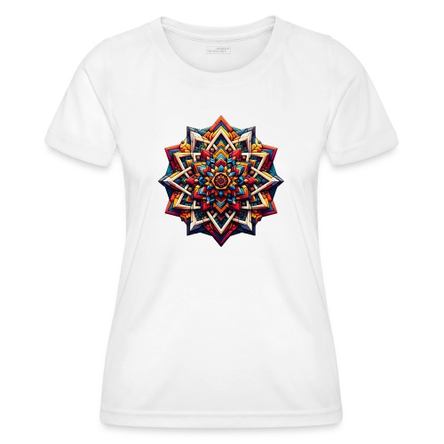 Kunterli - Farbexplosion Mandala - Frauen Funktions-T-Shirt