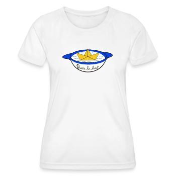Bol breton - T-shirt sport Femme - blanc - Devant - AI Model Female 172 dark (172cm)