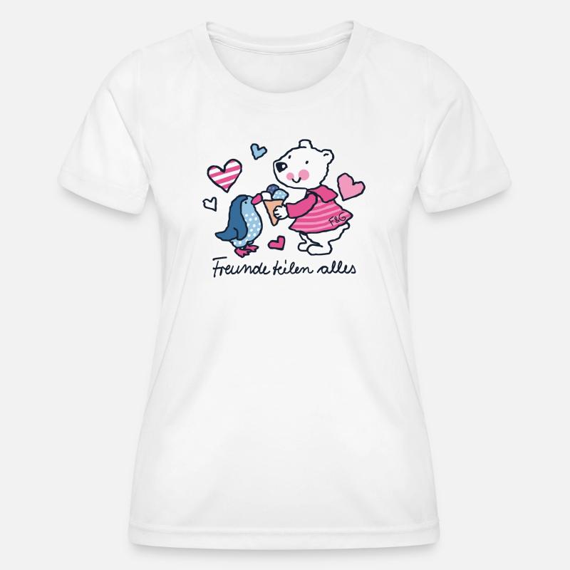 Friends share everything - Women's Functional T-Shirt - white