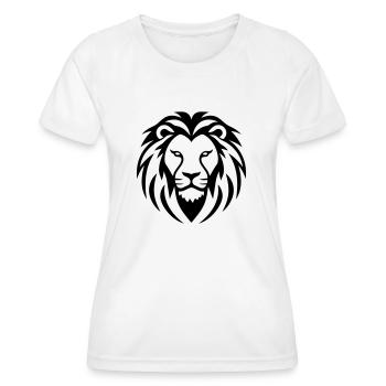 lion - T-shirt sport Femme - blanc - Devant - AI Model Female 172 dark (172cm)