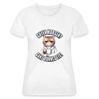 Bonjour? Glace très mince - T-shirt sport Femme - blanc - Devant - AI Model Female 172 dark (172cm)