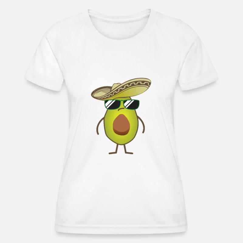 Cool avocado - Women's Functional T-Shirt - white