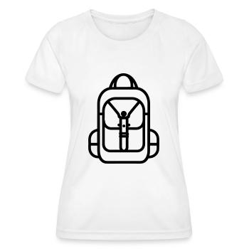 Sac à dos - T-shirt sport Femme - blanc - Devant - AI Model Female 172 dark (172cm)
