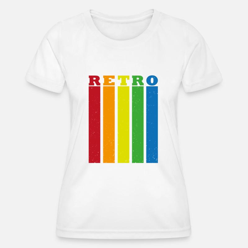 Retro tower - Women's Functional T-Shirt - white