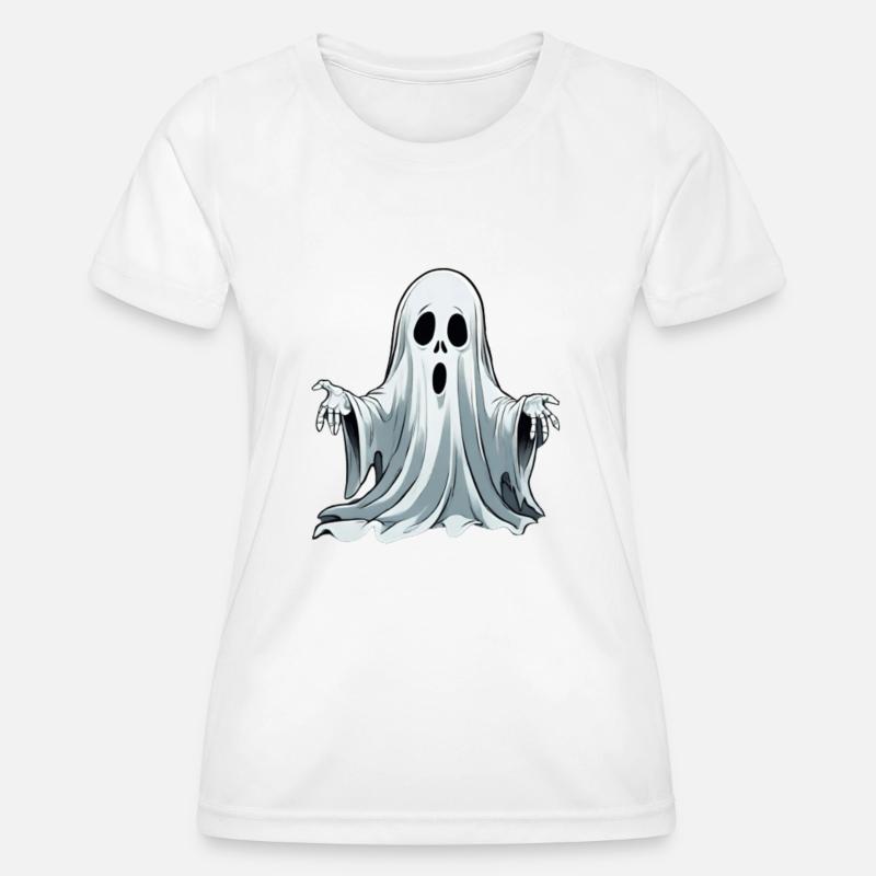 Halloween Ghost - Women's Functional T-Shirt - white