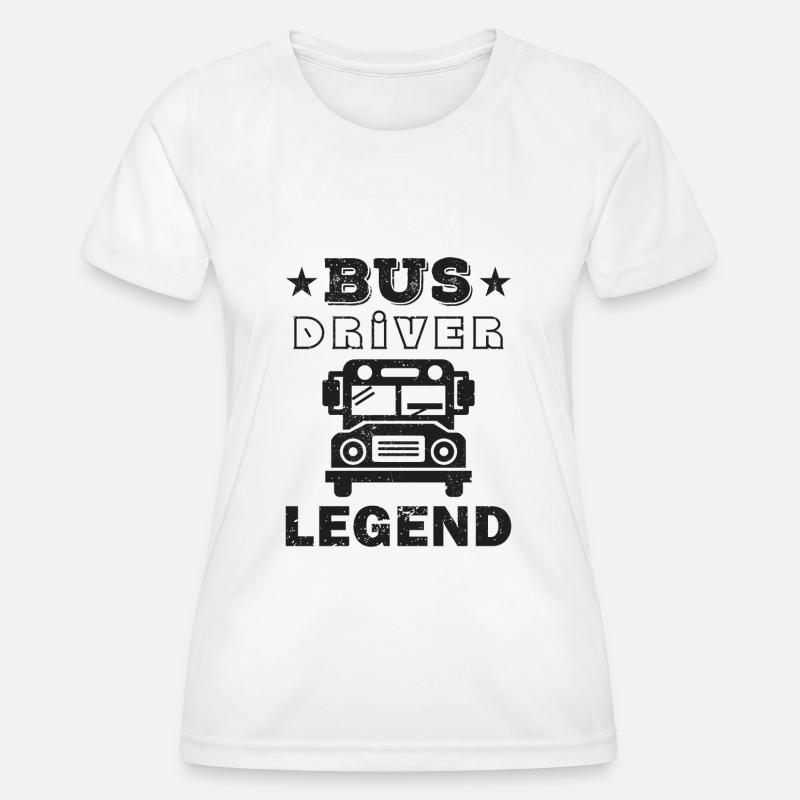 School Bus Driver - Bus Driver - Women's Functional T-Shirt - white