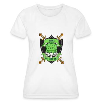 Rogue Tout le chemin vert - T-shirt sport Femme - blanc - Devant - AI Model Female 172 dark (172cm)