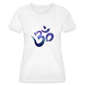 Om sign - Women's Functional T-Shirt - white - Front - AI Model Female 172 dark (172cm)