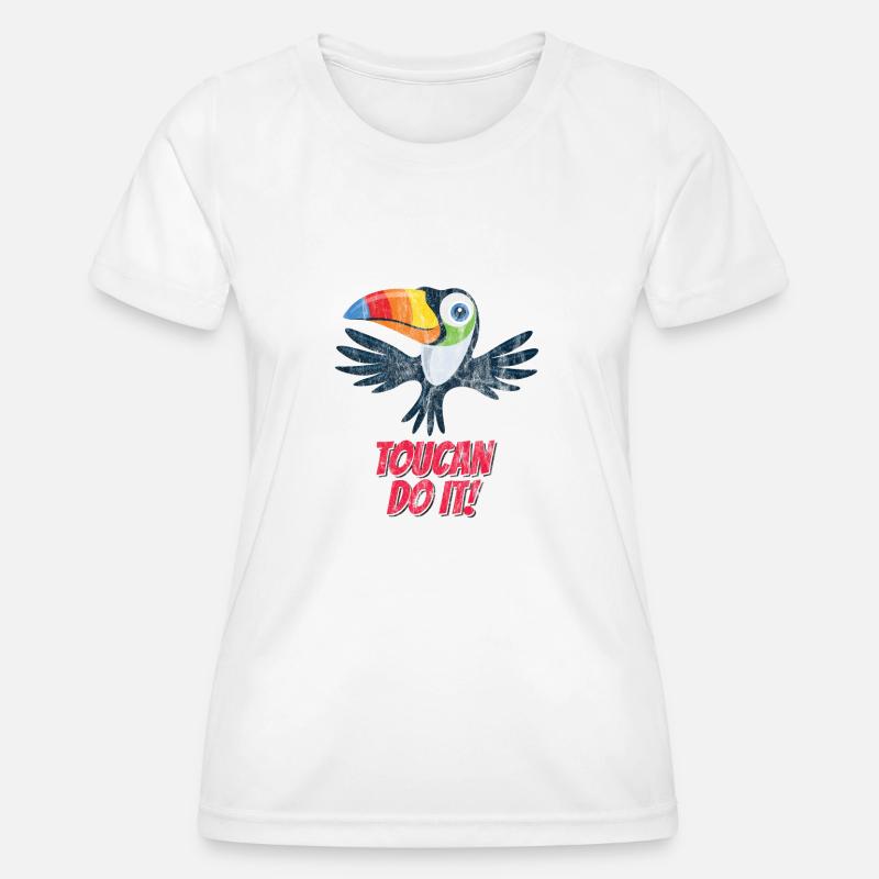 Toucan Do It - Women's Functional T-Shirt - white