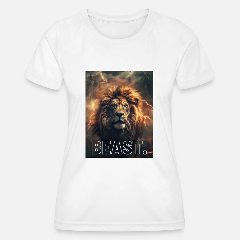 Beast. - Women's Functional T-Shirt - white